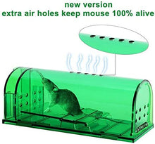 Green Humane Mouse Rodent Mice Rat Trap No Kill Poison Catch and Release - 6 pks