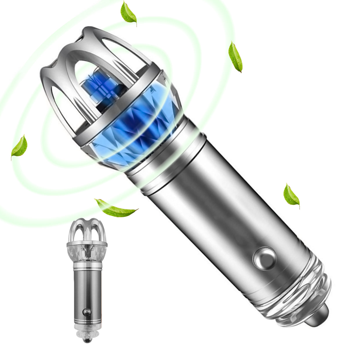 cigarette lighter ionizer Grey Car Air Purifier Ionizer Cleaner Refresher Cigarette Lighter Plug – P2  Trading Inc