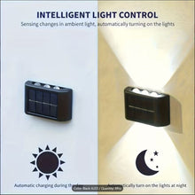 4-pk 30-Lumen 1-Watt Black Solar LED Outdoor Deck Light - Warm Color