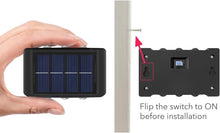 4-pk 30-Lumen 1-Watt Black Solar LED Outdoor Deck Light - Warm Color