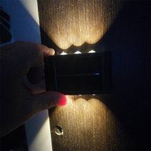 4-pk 30-Lumen 1-Watt Black Solar LED Outdoor Deck Light - Warm Color