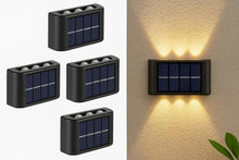 4-pk 30-Lumen 1-Watt Black Solar LED Outdoor Deck Light - Warm Color