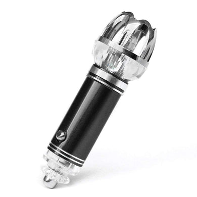 Black Car Air Purifier Ionizer Cleaner Refresher Cigarette Lighter Plug In