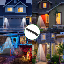 2 pks Black Solar Security Motion Guard Light Adjustable Yard Home Garden - Cool White