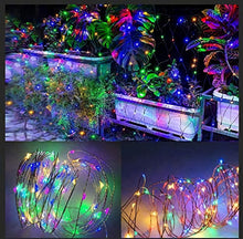 33" 100 LED Solar Copper String Wire Christmas Party Outdoor Garden Decor - Multi Color